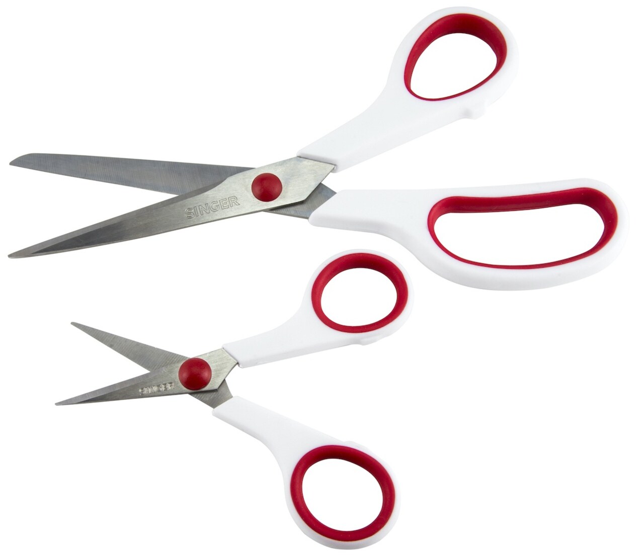 SINGER Fabric & Craft Scissors Set W/Comfort Grip 2/Pkg-8.5 Lightweight &  4.75 Detail Scissors